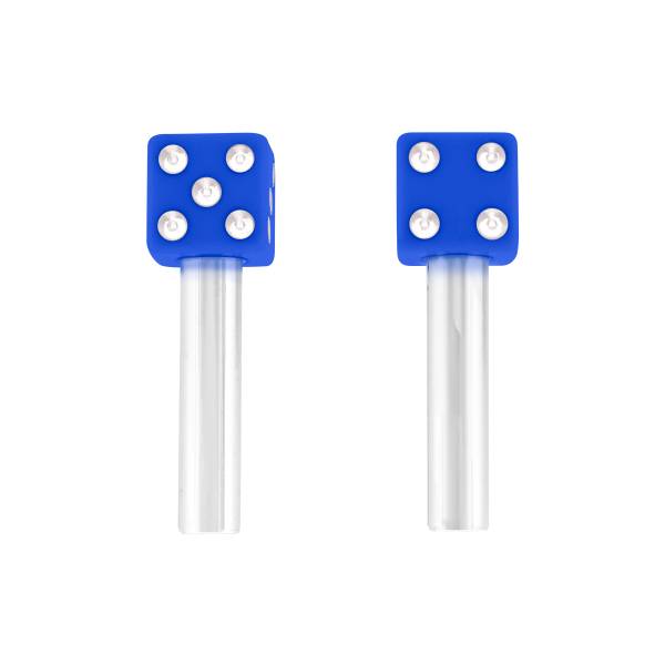UNITED PACIFIC - UNITED PACIFIC - 70043 - PERILLAS DE CERRADURA DE PUERTA DE DADOS - AZUL (2 UNIDADES/JUEGO)