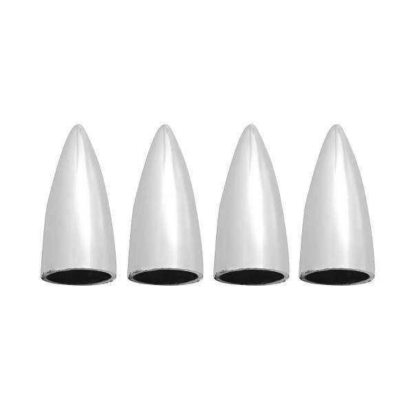 UNITED PACIFIC - UNITED PACIFIC - 70061 - TAPONES DE VÁLVULA CROMADOS CON CABEZA DE BALA (PACK DE 4)