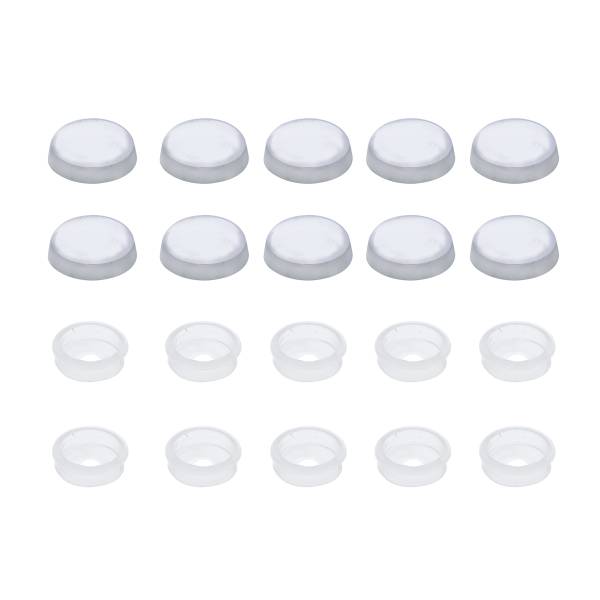 UNITED PACIFIC - UNITED PACIFIC - 70251 - TAPAS DE TORNILLOS A PRESIÓN DE PLÁSTICO CROMADOS PARA TORNILLOS DE 1/4" (PACK DE 10)
