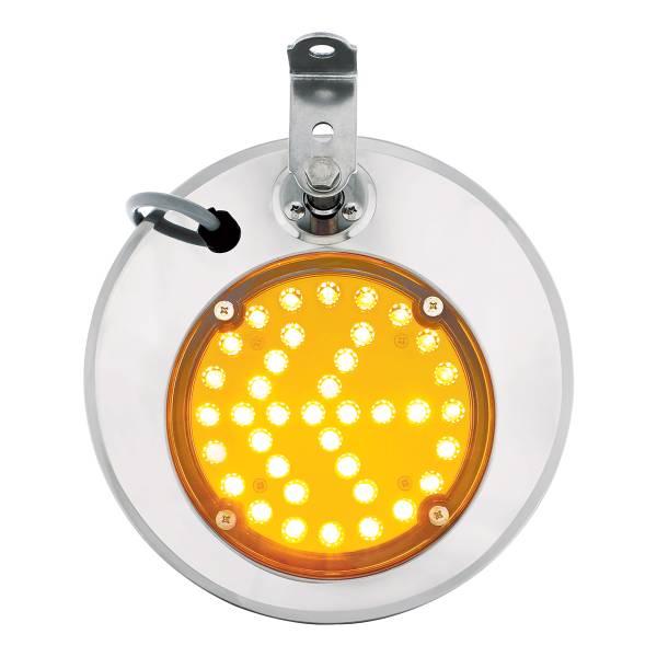 UNITED PACIFIC - UNITED PACIFIC - 86506 - ESPEJO TÉRMICO CONVEXO DE ACERO INOXIDABLE 430 DE 8-1/2" CON LED - PASAJERO