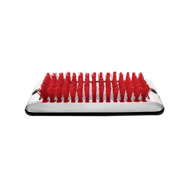 UNITED PACIFIC - UNITED PACIFIC - 90055 - RASPADOR DE ZAPATOS/BOTAS INOXIDABLE CON CEPILLO DE NYLON - CEPILLO ROJO