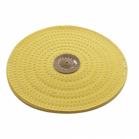 UNITED PACIFIC - UNITED PACIFIC - 90065 - BUFF DE NAVAJA AMARILLA DE 4" - EJE DE 1/8"