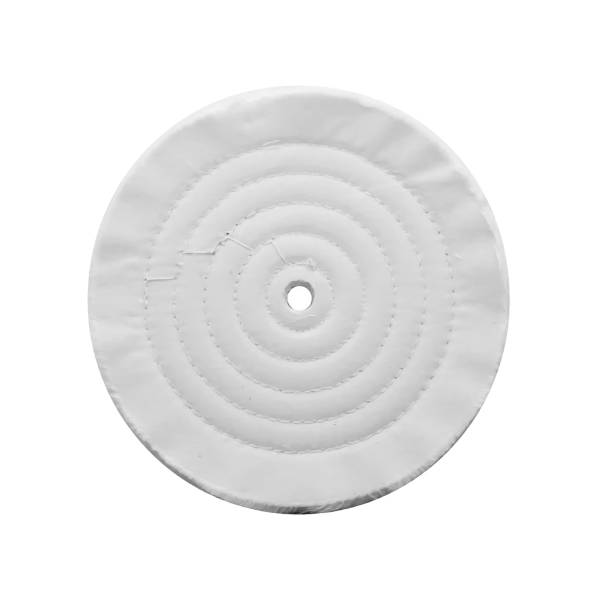 UNITED PACIFIC - UNITED PACIFIC - 90087 - BUFF DE MUSELINA SUAVE BLANCA DE 8" - CÉNTRICO DE 5/8"