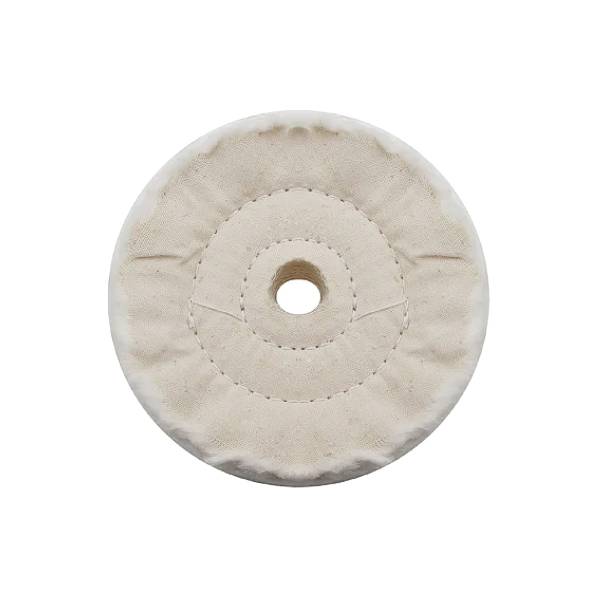 UNITED PACIFIC - UNITED PACIFIC - 90096 - BUFF DE MUSELINA SUAVE BLANCA DE 3" - CÉNTRICO DE 5/8"