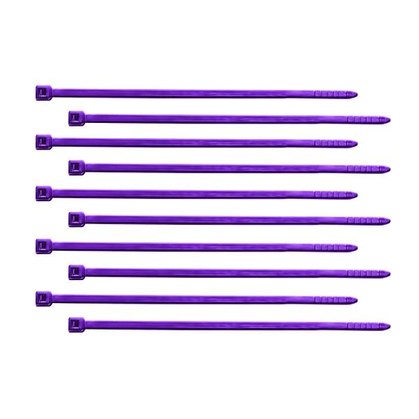 UNITED PACIFIC - UNITED PACIFIC - 90306 - BRIDA PARA CABLES DE NYLON DE 4" - PÚRPURA (PAQUETE DE 10)