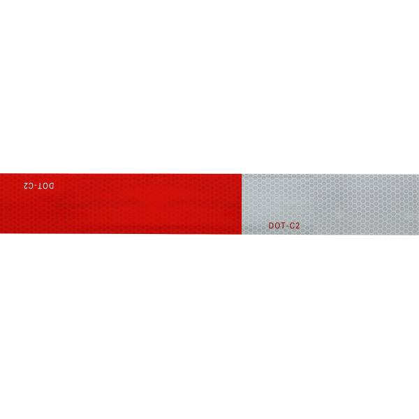 UNITED PACIFIC - UNITED PACIFIC - 90612 - CINTA REFLECTANTE DE CONSPICUIDAD DOT-C2 - 7" BLANCO/11" ROJO