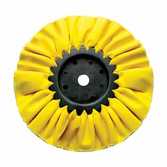 UNITED PACIFIC - UNITED PACIFIC - 92026 - BUFF DE VÍAS AÉREAS TRATADO AMARILLO DE 8" - EJE DE 3/4"