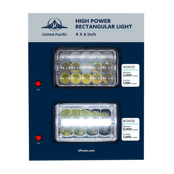 UNITED PACIFIC - UNITED PACIFIC - 99125 - DISPLAY PARA LUCES DE 4" X 6" - LED DE ALTA POTENCIA