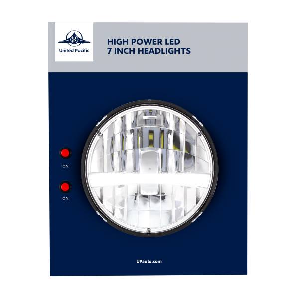 UNITED PACIFIC - UNITED PACIFIC - 99187 - PANTALLA DE FARO LED DE 7" DE UNITED PACIFIC - 31459