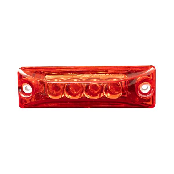 GENERICA - GENERICA-PPN0797-R-PLAFON 4 LEDS ROJO RECTANGULAR SERIE 19 12V