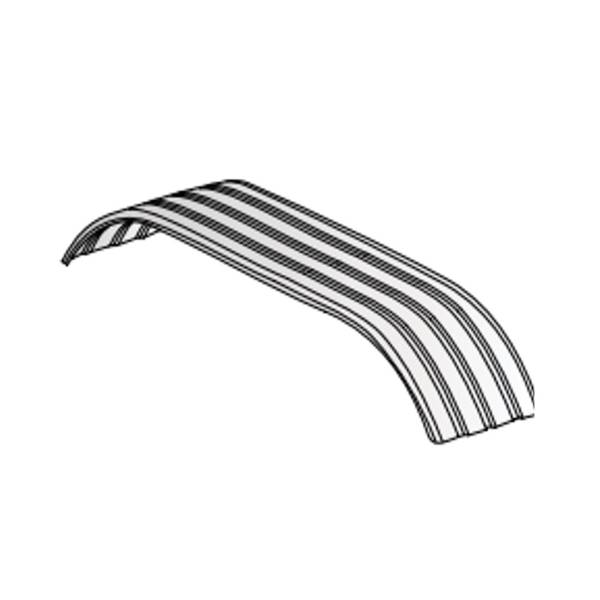 GENERICA - GENERICA-LZN0563-SALPICADERA ACANALADA 2 EJES 102" X 14 1/2" X 24 1/2" ALUMINIO PAR