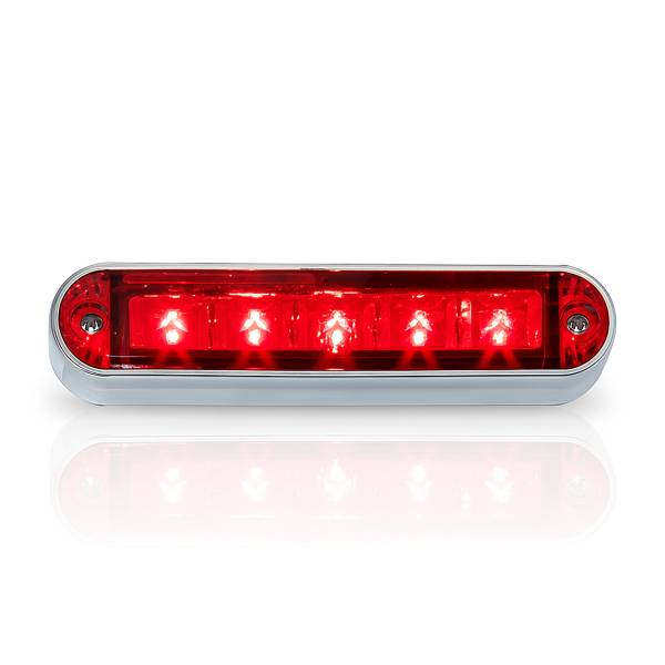 ATM - ATM - 1033R - REGLETA 5 LEDS ROJO 9.2 X 2 X 1.7 CENTIMETROS ARO ABS CROMADO 24V