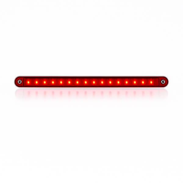 ATM - ATM - 1034R - PLAFON BARRA ATM 20 LEDS ROJO 12" X 15/16"BISEL PLASTICO CROMADO 12-24V