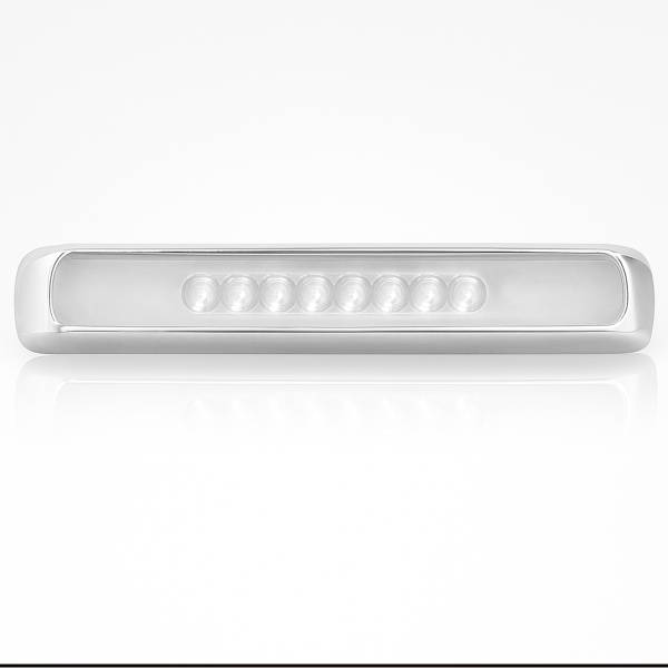 ATM - ATM - 1041AH-A - PLAFON BARRA ATM 51 LEDS AMBAR/ROJO/BLANCO HALO 17" X 1 1/4" X 1" BISEL CROMADO 12-24V