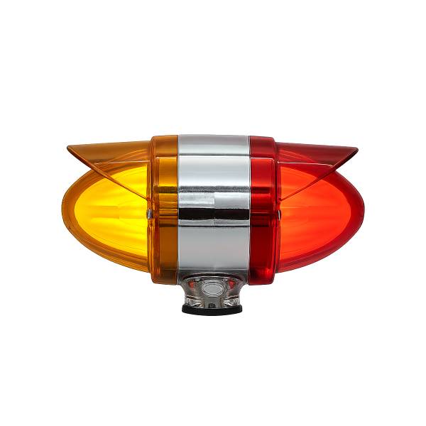 ATM - ATM - 1060HVC - SEMAFORO TIPO MISIL DOBLE CARA CORTO 18X 10.5 X 9 CM HALO 24V VISERA COLOR