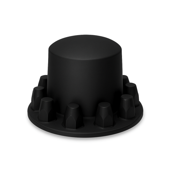 TRUX - TRUX - THUB-RP33B - KIT DE CUBIERTA TRASERO DE PLASTICO ABS NEGRO CROMADA CON TAPA CENTRAL EXTRAÑABLE Y CUBIERTAS