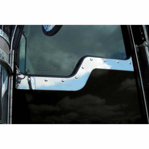 TRUX - TRUX - TK-1407 - BISEL TRUX PARA PUERTA ANGOSTO KENWOTRH T370/T600/T800/T660 ACERO INOXIDABLE PAR