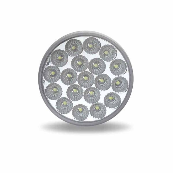 TRUX - TRUX - TLED-4X40T - PLAFON TRUX REDONDO 4" LED ROJO/BLANCO MICA CLARA 19 LEDS