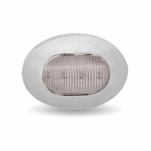 TRUX - TRUX - TLED-B4CA - LUZ INDICADORA LED AMBAR TRANSPARENTE OVALADA DE 3/4"