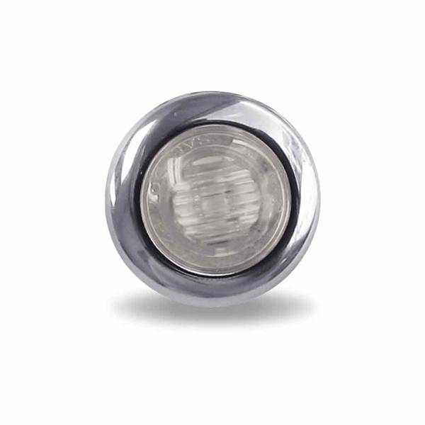 TRUX - TRUX - TLED-BX3AG - PLAFON TRUX 2 LEDS VERDE/AMBAR REDONDO 3/4" BISEL PLASTICO CROMADO