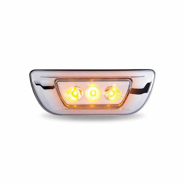 TRUX - TRUX - TLED-C100CA - PLAFON TRUX DE CABINA KENWORTH CON GIRO TRANSPARENTE/AMBAR 3 DIODOS