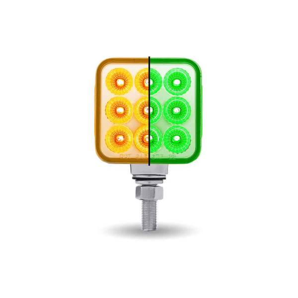 TRUX - TRUX - TLED-DS3XG1 - PLAFON  AMBAR / ROJO GIRO Y AUXILIAR A VERDE  MINI REFLECTOR 3" CUADRADO  DOBLE CARA LED 30 DIO 3