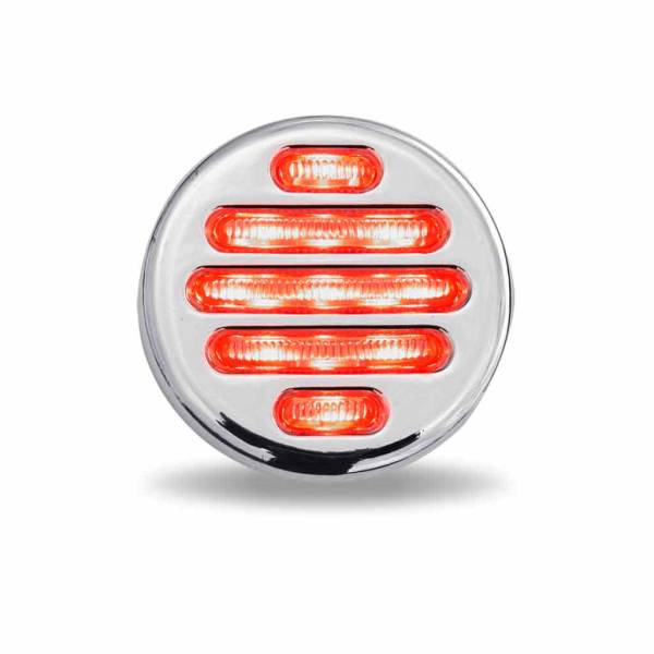 TRUX - TRUX - TLED-F2CR - LUZ INDICADORA LED ROJA TRANSPARENTE DE LÍNEA PLANA DE 2 "