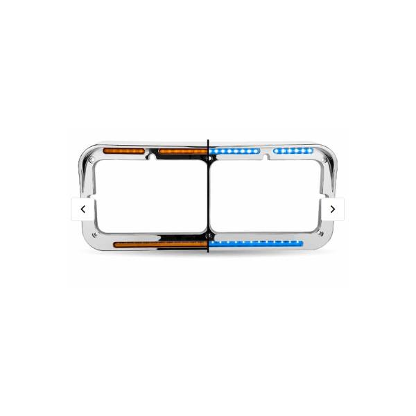 TRUX - TRUX - TLED-FX106 - BISEL PARA FARO TRUX CON LED ÁMBAR/ AZUL 55 DIODOS