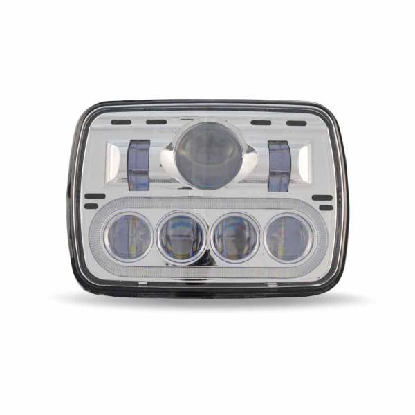 TRUX - TRUX - TLED-H4 - FARO TRUX 7 LEDS 5" X 7" CON PROYECCION Y HALO 700 LUMENS 12-24V