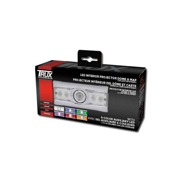 TRUX - TRUX - TLED-IR40 - LUZ LED  TRUX INTERIOR DE TECHO PARA PETERBILT CON 6 COLORES 12 V BISEL CROMADO