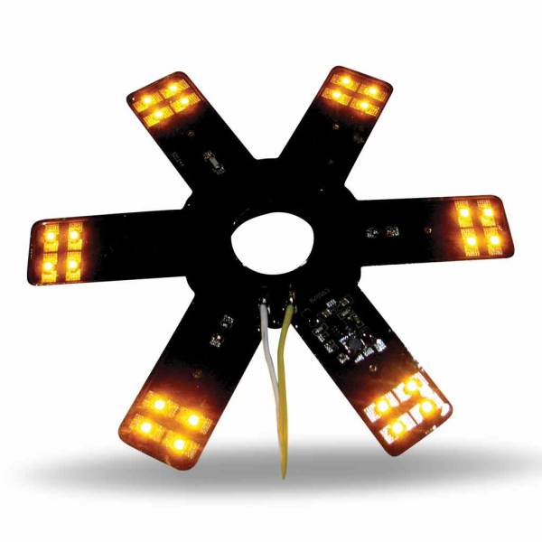 TRUX - TRUX - TLED-X1A - LUZ DE ESTRELLA LED AMBAR DE 8 "PARA FILTROS DE AIRE DONALDSON Y VORTOX DE 15"