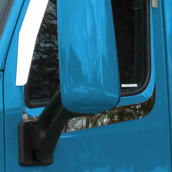 TRUX - TRUX - TP-1434 - MOLDURA PARA VENTANA DE PUERTA TRUX ACERO INOXIDABLE PETERBILT 579 TODOS LOS AÑOS (PAR)