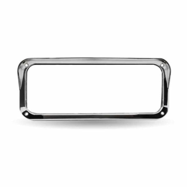 TRUX - TRUX - TU-1043 - BISEL RECTANGULAR TRUX PARA FARO DELANTERO UNIVERSALE PLASTICO CROMADO
