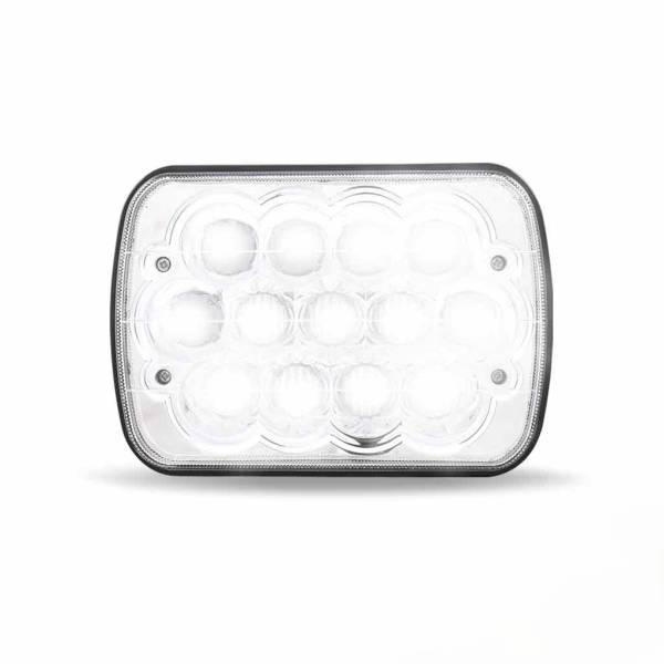 TRUX - TRUX-TLED-H52-FARO TRUX 5" X 7" ALTA Y BAJA 13 LEDS 3900 LUMENS CROMADA 9-32V