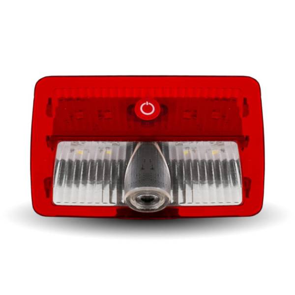 TRUX - TRUX-TLED-PL17D-PROYECTOR LED LUZ DE LOGOTIPO DE PUERTA INTERIOR DE 6 COLORES CON IMAGEN DE BANDERA MEXICANA (CHOFER