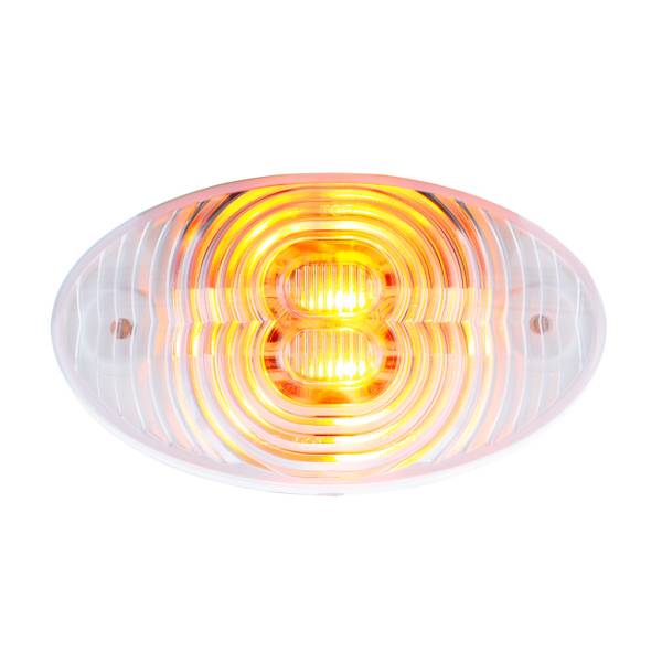 UNITED PACIFIC - UNITED PACIFIC - 30135 - DIRECCIONAL DE SALPICADERA 4 LED PARA FREIGHTLINER M2 (LED ÁMBAR/LENTE TRANSPARENTE)