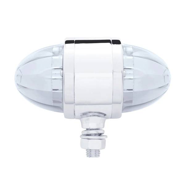 UNITED PACIFIC - UNITED PACIFIC - 32331 - LUZ DE DOBLE CARA DE SANDÍA DE 34 LED CON CARCASA CROMADA - LED ROJO/LENTE TRANSPARENTE