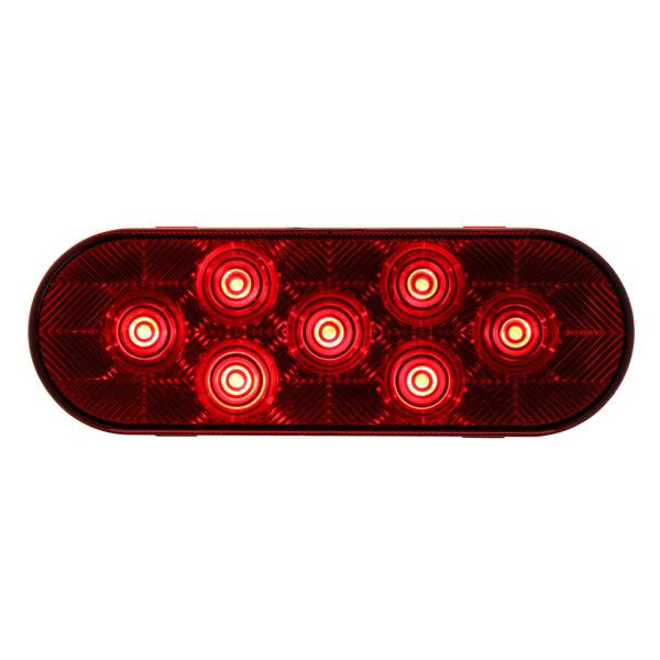 UNITED PACIFIC - UNITED PACIFIC - 36855B - LUZ OVALADA DE 7 LED (PARADA, GIRO Y TRASERA) - LED ROJA/LENTE ROJA (A GRANEL)