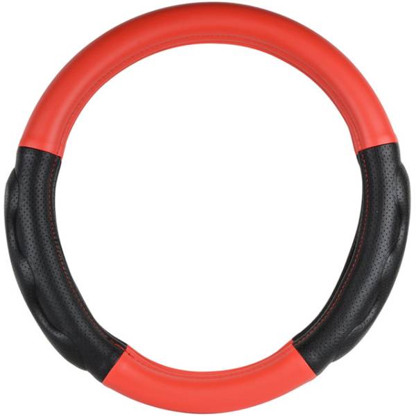 GRAND GENERAL - GRAND GENERAL - 54053 - CUBIERTA PARA VOLANTE 18" ROJA CON ALMOHADILLAS NEGRAS