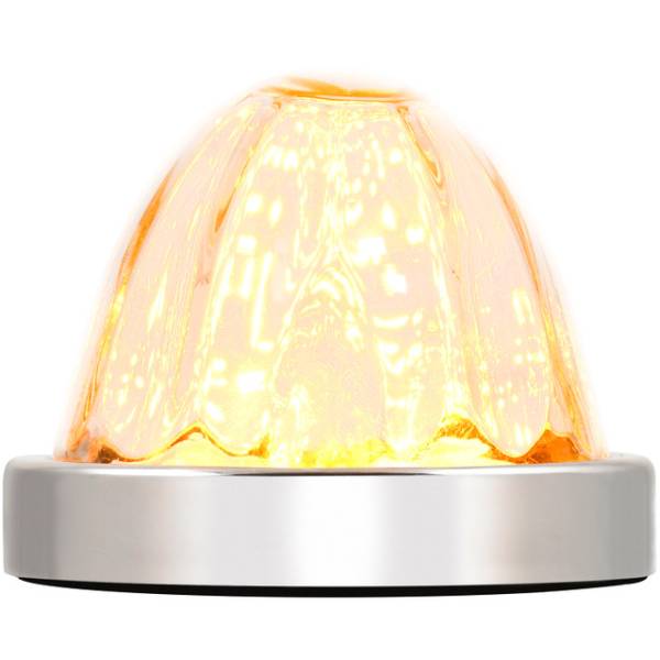 GRAND GENERAL - GRAND GENERAL - 81862GG - PLAFON 18 LEDS 3.5" AMBER/CLARO MICA DE VIDRIO