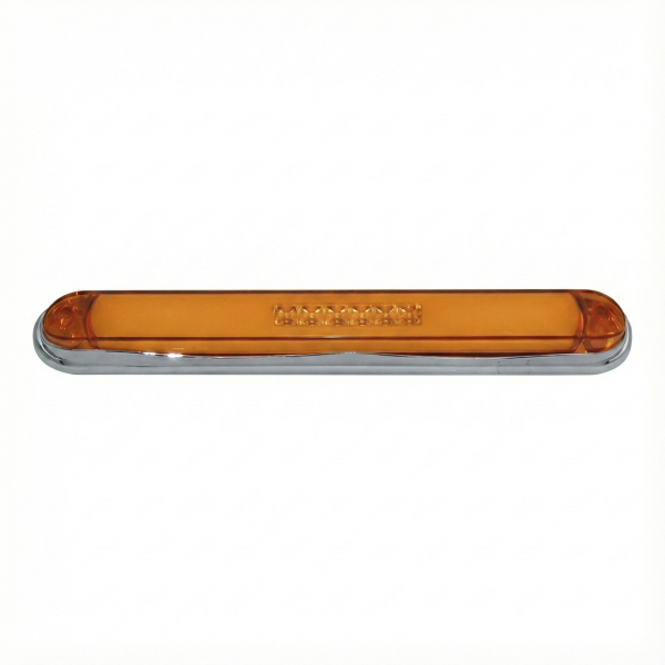 ATM - ATM - 1025AH - PLAFON BARRA ATM 51 LEDS AMBAR 17 1/4" X 1" X 3/4" HALO BISEL CROMADO 12-24V