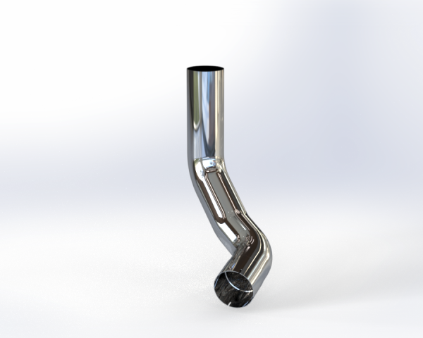 EXFLEX - EXFLEX - ECK262350-R - CODO CROMADO KENWORTH W900 / T800 CENTENARIO CONMEMORATIVO DERECHO. PASAJERO