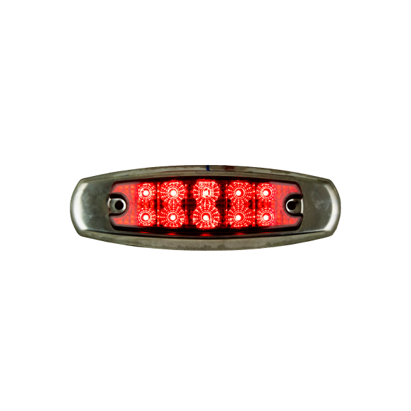 ATM - ATM - 1024AR - PLAFON LATERAL T/PETER 10 LED ARO METALICO ROJO MICA ROJA 12-24V