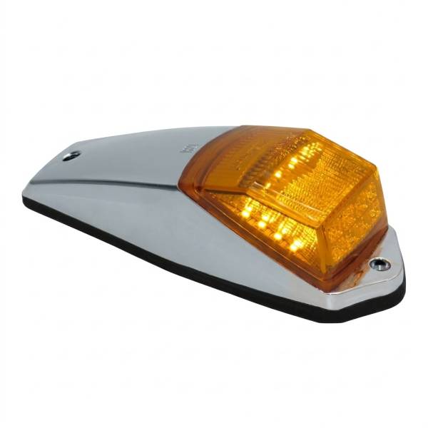 ATM - ATM - 1032 - LUZ CABINA 20 LEDS AMBAR 20 X 7 X 4.9 CENTÍMETROS 2 CTS SOPORTE ABS CROMADA 12V