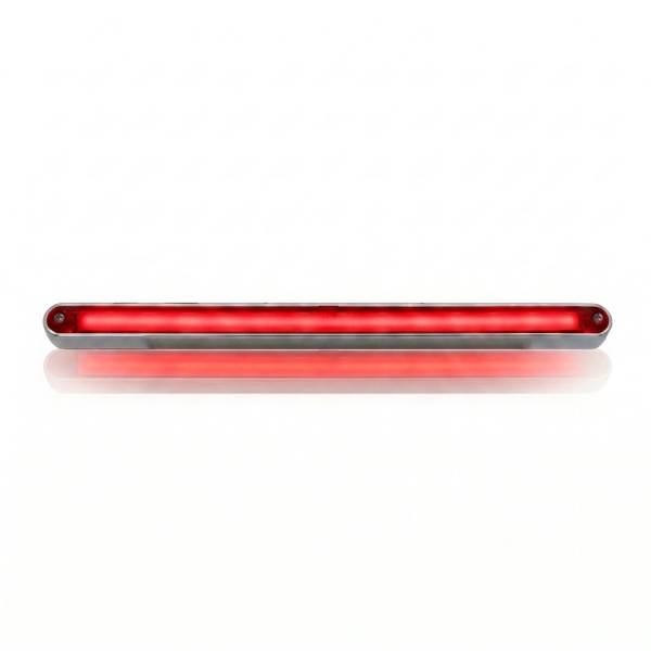 ATM - ATM - 1034AH-BR - PLAFON BARRA ATM 27 LEDS BLANCO/ROJO HALO 12 1/4" X 3/4" BISEL CROMADO 12-24V