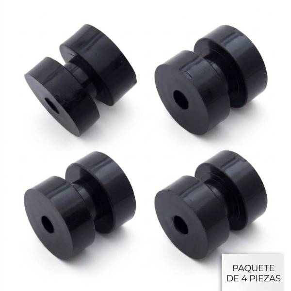 UNITED PACIFIC - UNITED PACIFIC  - 21351B-4 - PAQUETE DE CUATRO BUJES PLASTICO POLYURE PB EXHAUST BRACKET