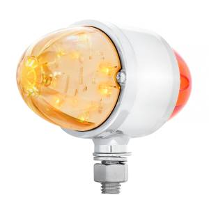 UNITED PACIFIC - 39799 - LUZ DE DOBLE CARA DE SANDÍA DE DOBLE FUNCIÓN DE 34 LED - LED ÁMBAR Y ROJO / LENTE TRANSPARENTE