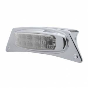 UNITED PACIFIC - 39873 - SOPORTE DE LUZ PARA GUARDABARROS CROMADO CON LUZ REFLECTORA DE 10 LED - LED ÁMBAR/LENTE TRANSPARENTE