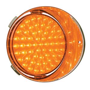UNITED PACIFIC - 39903 - LUZ DE CONDUCCIÓN DIURNA FREIGHTLINER DE 61 LED (PASAJERO) - LED ÁMBAR/LENTE ÁMBAR