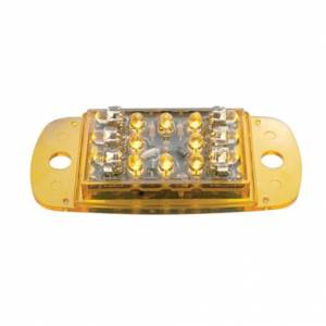 UNITED PACIFIC - UNITED PACIFIC - 39904B - LUZ RECTANGULAR DE 14 LED (LIQUIDACIÓN/MARCADOR) - LED ÁMBAR/LENTE ÁMBAR (A GRANEL) - Image 3